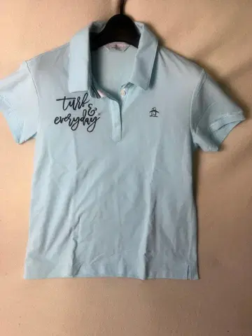 Munsingwear 골프웨어 반팔 피케 셔츠 라이트 블루 LL