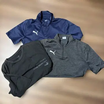 PUMA 푸마 피케 셔츠 티셔츠 3장 세트
