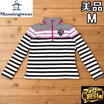 [ 팔로우 할인 ] 먼싱웨어 여성용 긴팔 하프 지퍼 보더 M