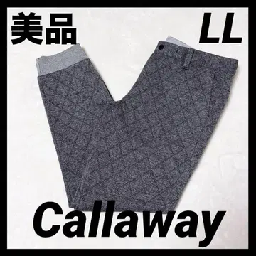 [새상품급] Callaway 퀼트 자카드 조거 팬츠 골프 그레이 LL