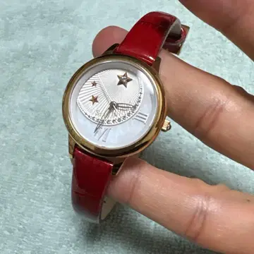 작동 STAR JEWELRY 시계 골드 레드 새상품급