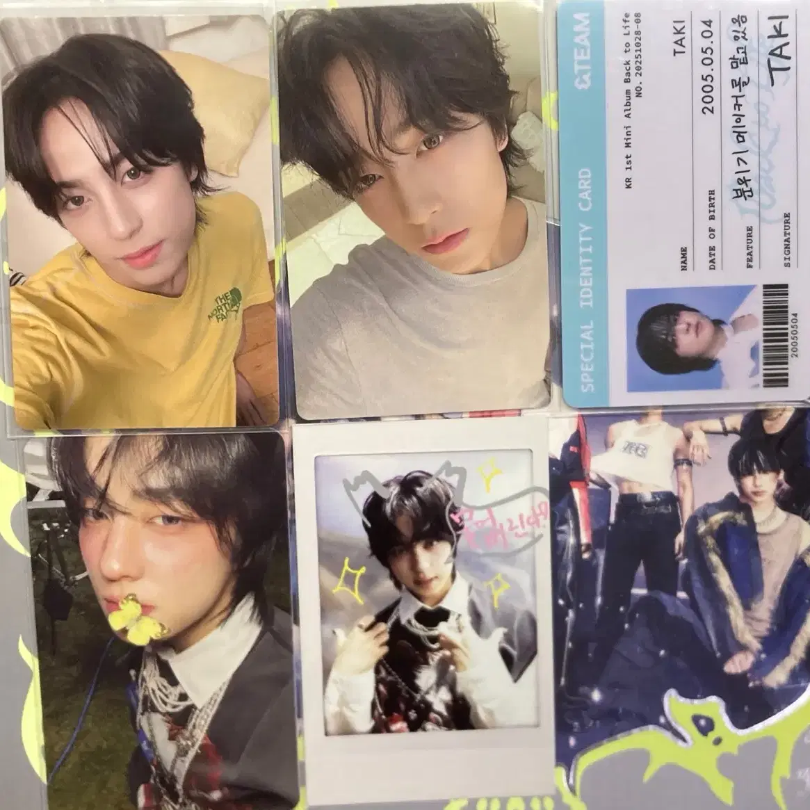 &team Unit photocard wts K maki J harua nicholas yuma Taki