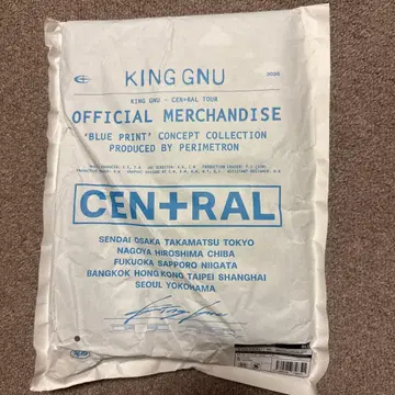 kinggnu CENTRAL 그래픽 페이스 타월 블루