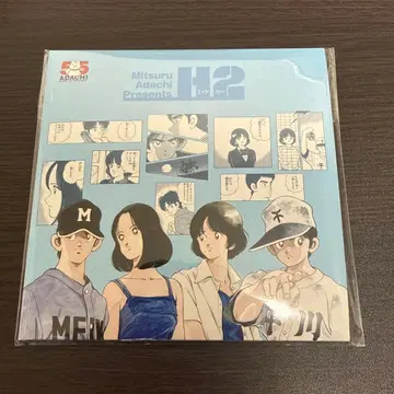 아다치 미츠루 전시회 굿즈 [ 레코드풍 코스터 ( H2 ) ]