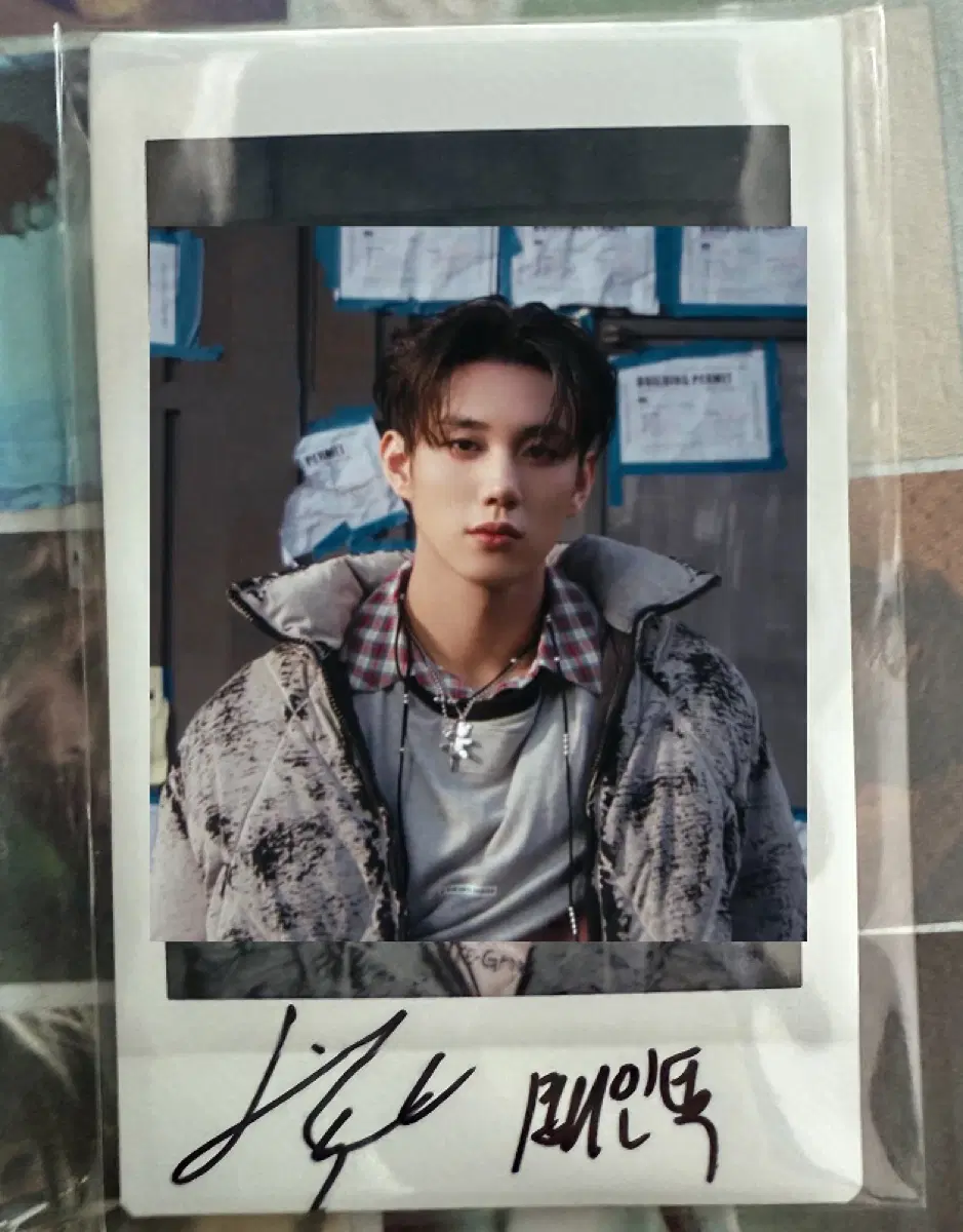 p1harmony signature polaroid sign polaroid theo jiung intak soul