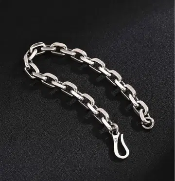 각인 925 실버 체인 팔찌 20cm