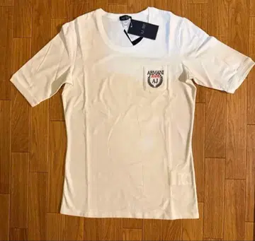 ARMANI JEANS T셔츠 택 포함 새상품 화이트 M