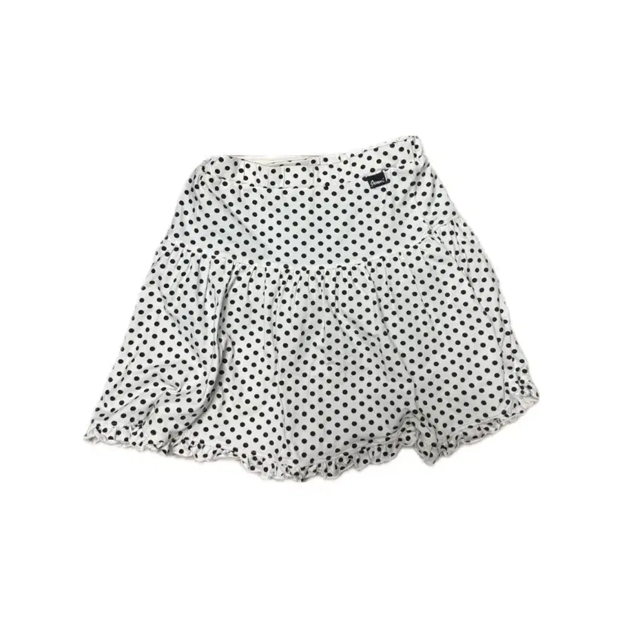 흰색 도트 땡땡이 스커트 도트 치마 (속바지 내장)