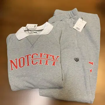낫 시티 NOTCITY 로고 프린트 맨투맨