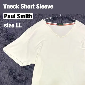 [ Paul Smith ] V넥 T셔츠 화이트 sizeLL