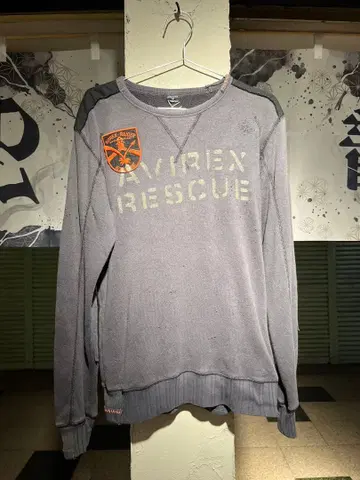 AVIREX RESCUE 맨투맨 그레이 M