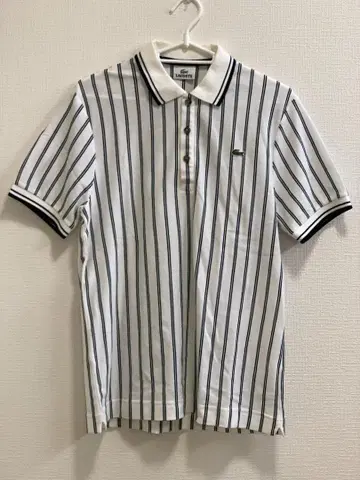 LACOSTE 라코스테 피케 셔츠 3 남성용 S M 스트라이프 악어 로고