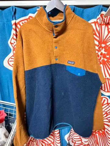 Patagonia 2017 플리스 신틸라 스냅 T XL 브라운 네이비