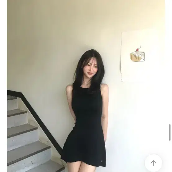 잔느 코젤 보트넥 미니 원피스 숏