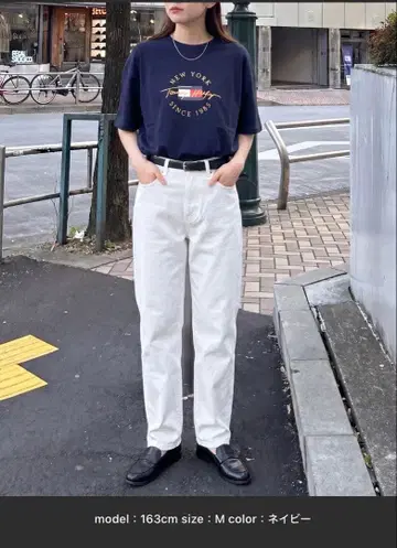 Tommy Hilfiger 로고 반팔 T셔츠 네이비 XL