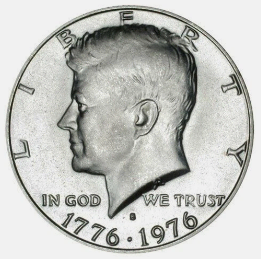 1976-S 케네디 하프 달러 200주년 실버 미사용