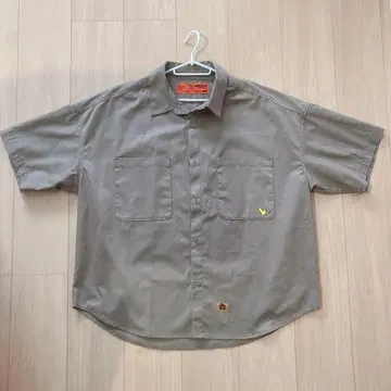 Mark Gonzales 워크 셔츠 반팔 베이지 M 사이즈
