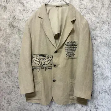 CASTELBAJAC SPORT 테일러드 자켓 린넨 실크 자수