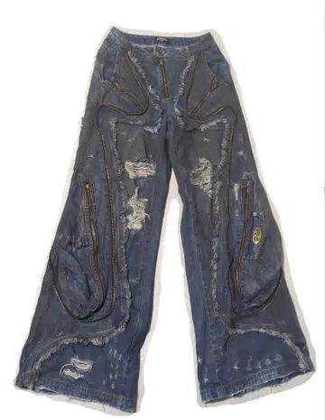 Personsoul Aliens Dirty Denim Jeans