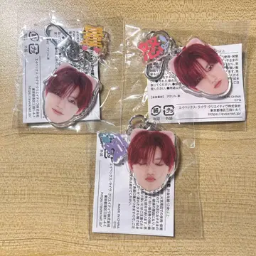TREASURE 지훈 희로애락 얼굴 아크릴 키링 3종 세트