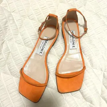 NEBULONI E. 샌들 오렌지 23.5 made in italy