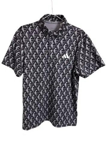 adidas 아디다스 골프 셔츠 올 패턴 M 피케 셔츠 폴리에스테르