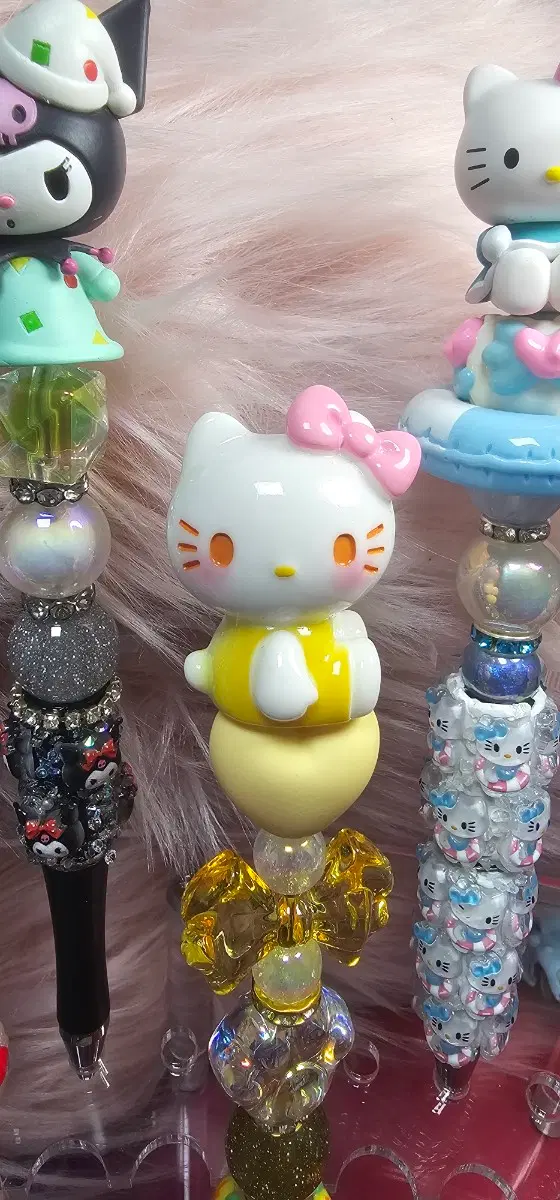 큰 키티 수제 볼펜 필기도구 볼꾸 M취아리네