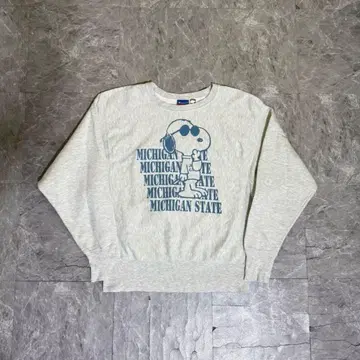 Champion x SNOOPY 리버스 위브 맨투맨 프린트