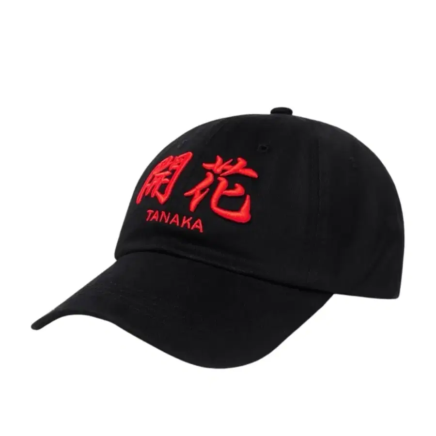 다크룸 스튜디오 x 다나카 개화 캡 블랙 레드