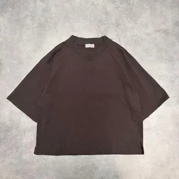 최근 모델 마가렛호웰 반팔 T셔츠 M 코튼 다크 브라운