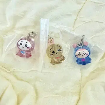 치이카와 (먼작귀) 메지루시 액세서리 캡슐 토이 마스코트 3종 세트