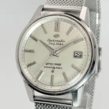 작동 SEIKO 세이코매틱 셀프데이터 손목시계 39석 왕관돌고래