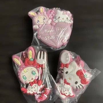 메조피아노 x 헬로키티 캡슐 러버 마스코트 3종 세트 즉시 구매 가능