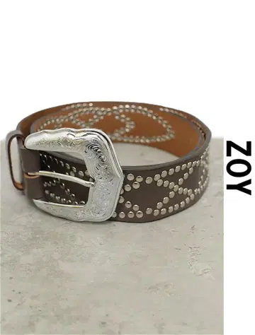 X468 ZOY 조이 가죽 웨스턴 벨트 버클 스터드 폭 4cm