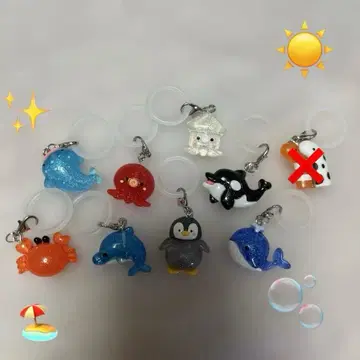 바다 생물 마커 액세서리 8종 세트
