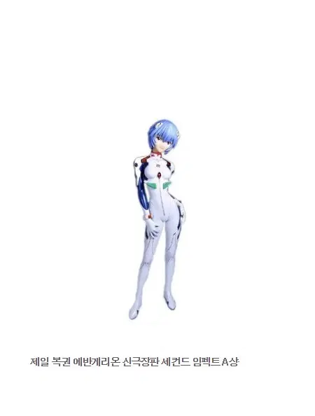 미개봉 새제품 에반게리온2.0 아야나미 레이 플러그 슈트 세컨드 임팩트