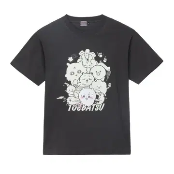 [ L ] 치이카와 (먼작귀) 치이카와 파크 축광 T셔츠 토벌 스미