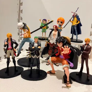 ONE PIECE 피규어 9점 묶음 판매 루피 로우 샹크스 조로