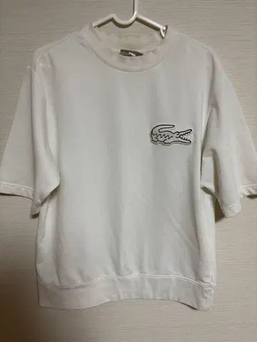 LACOSTE 크루넥 T셔츠 화이트 FR4 US M