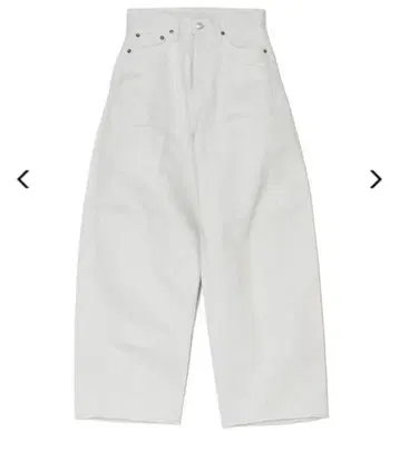 최종 세일 여름용 HYKE WHITE DENIM JEANS 사이즈 2 새상품급