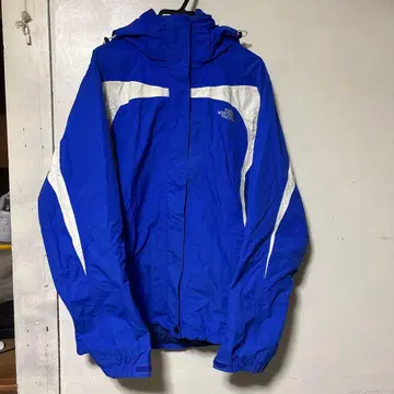 THE NORTH FACE 나일론 자켓 블루 화이트
