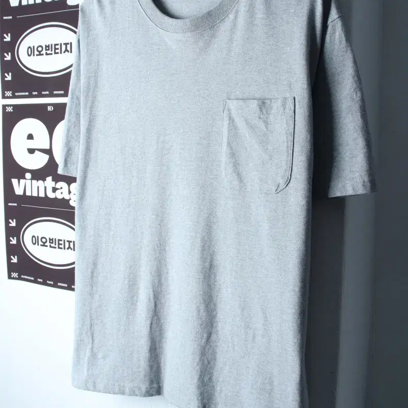(L-XL) 어반스터프 반팔 티셔츠 포켓 무지 그레이-H34946