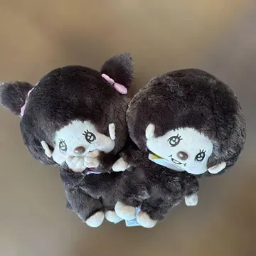 Monchhichi 반짝반짝 BIG 봉제 인형 2종 세트