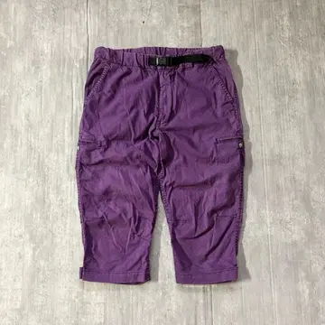 D776 더 노스페이스 크롭 카고 팬츠 S 퍼플