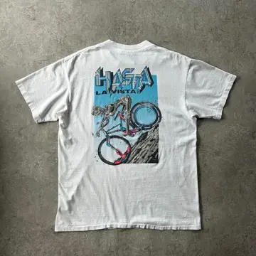 90s ONEITA 터미네이터 패러디 t셔츠 화이트 L BMX