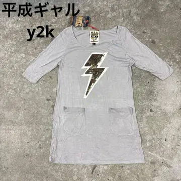 택 포함 새상품 blondy F 레이온 스팽글 Y2K archive