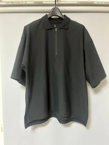 MUJI Labo UV컷 건조하기 쉬운 카노코 집업 피케 셔츠