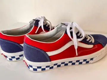 VANS 스니커즈 레드 블루 체커보드