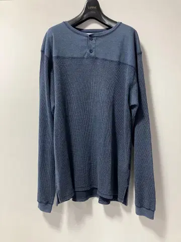 nonnative 헨리넥 와플 티셔츠 네이비