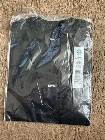 Starbucks x FRGMT MYST 티셔츠 블랙 S 새상품 스벅